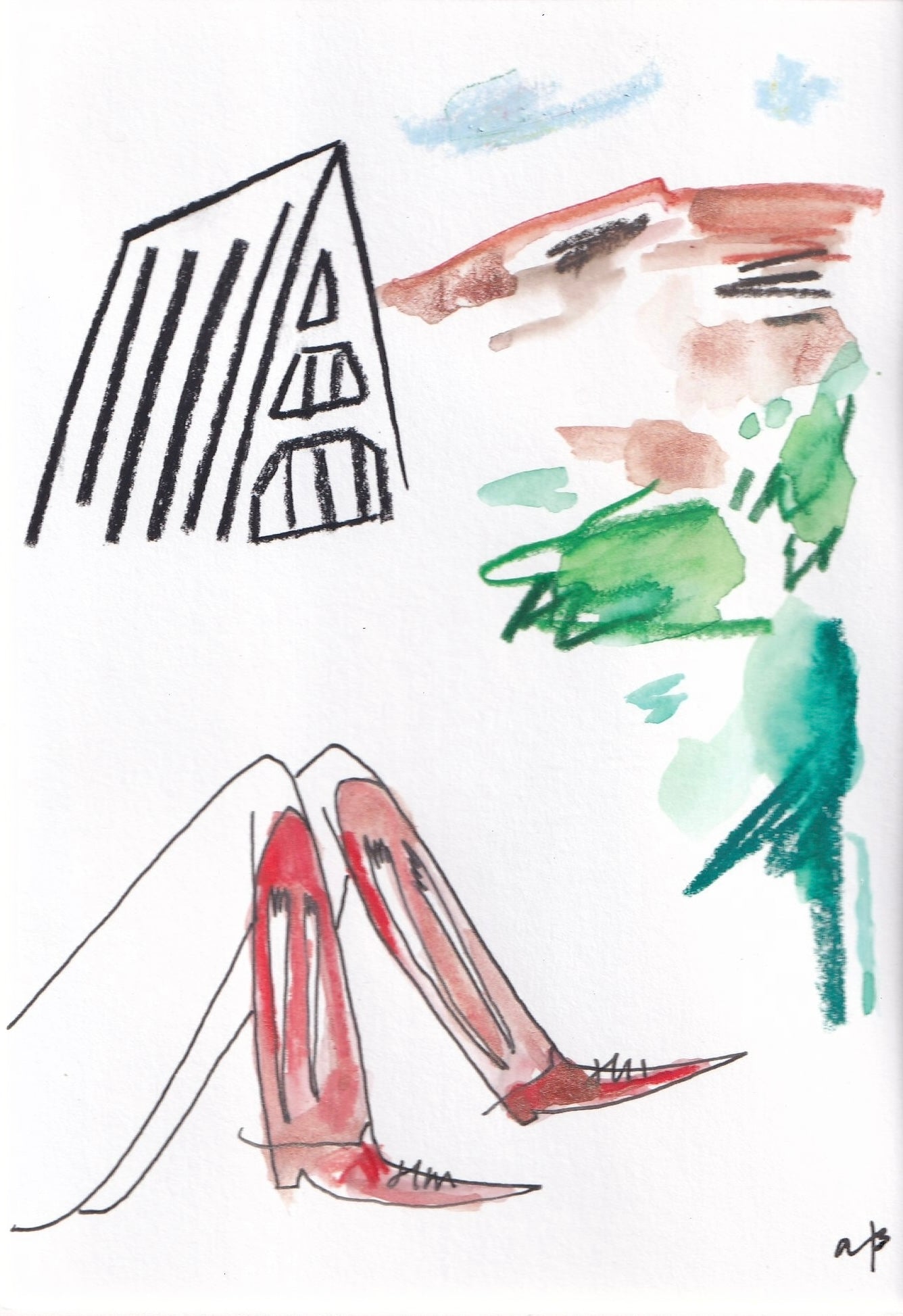 A Frame Cowgirl: Red Botas