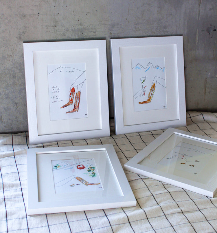 Framed watercolor originals