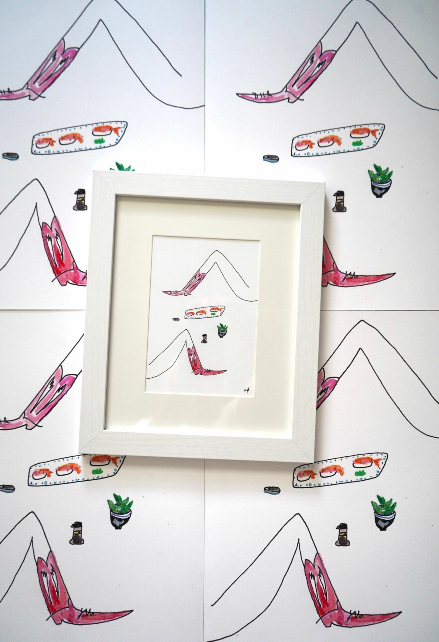 Tokyo Cowgirl framed print