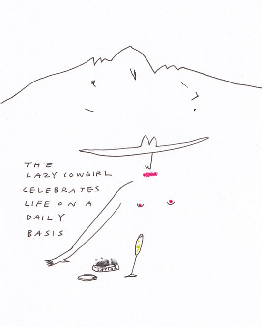 Aspen Cowgirl: champagne and caviar