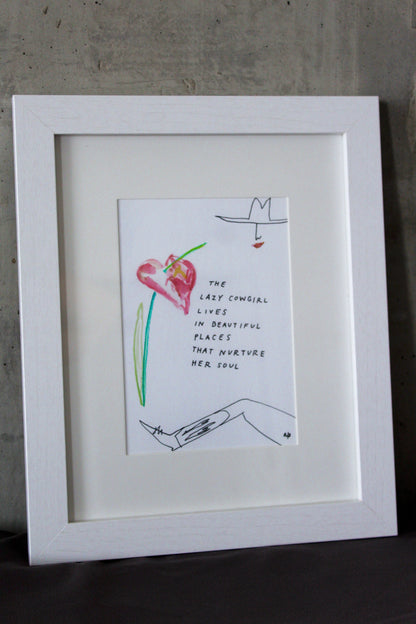 Beauty framed print