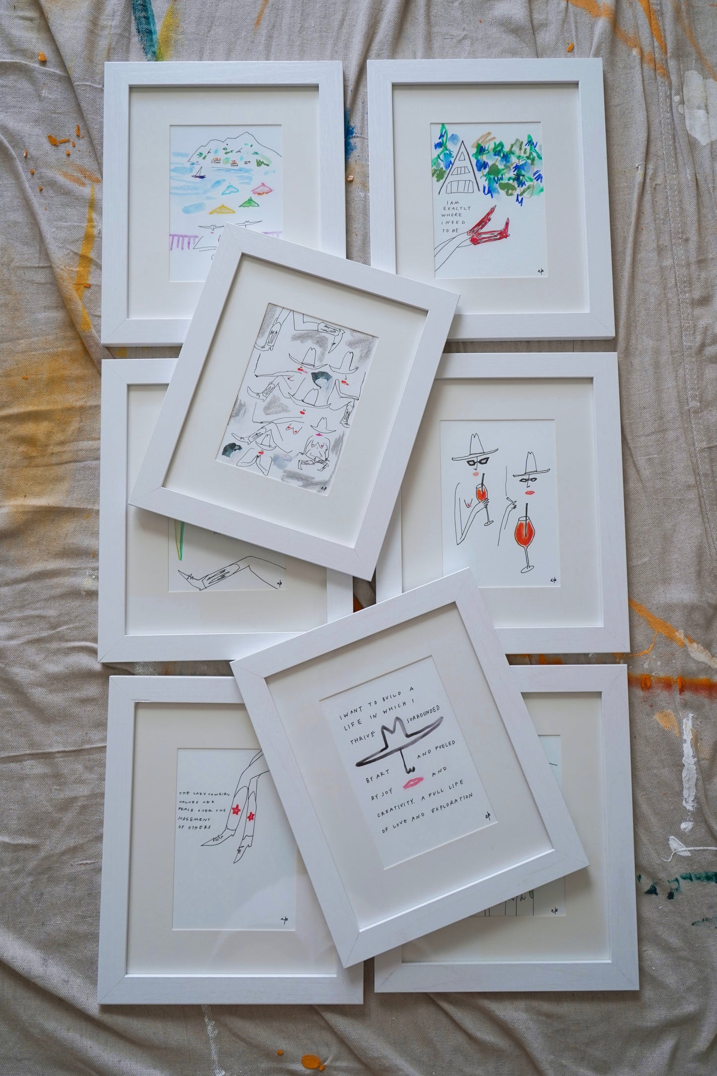 Building a Life framed print